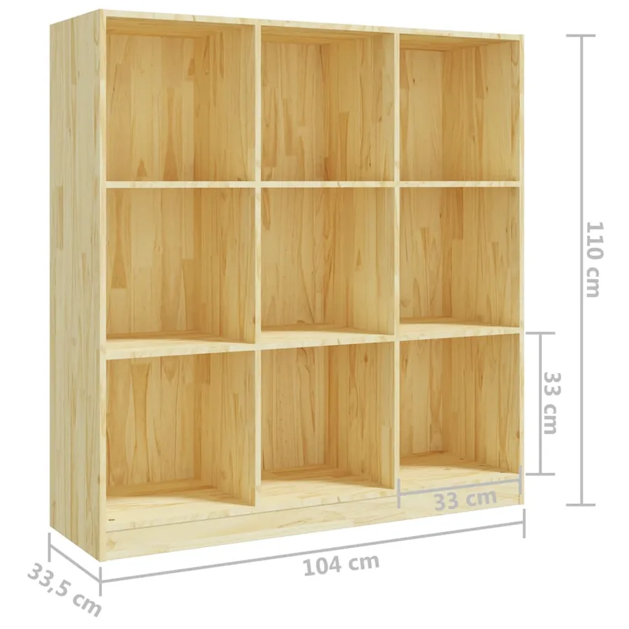Bibliothèque/Séparateur de pièce 104x33,5x110 cm pin massif - 8