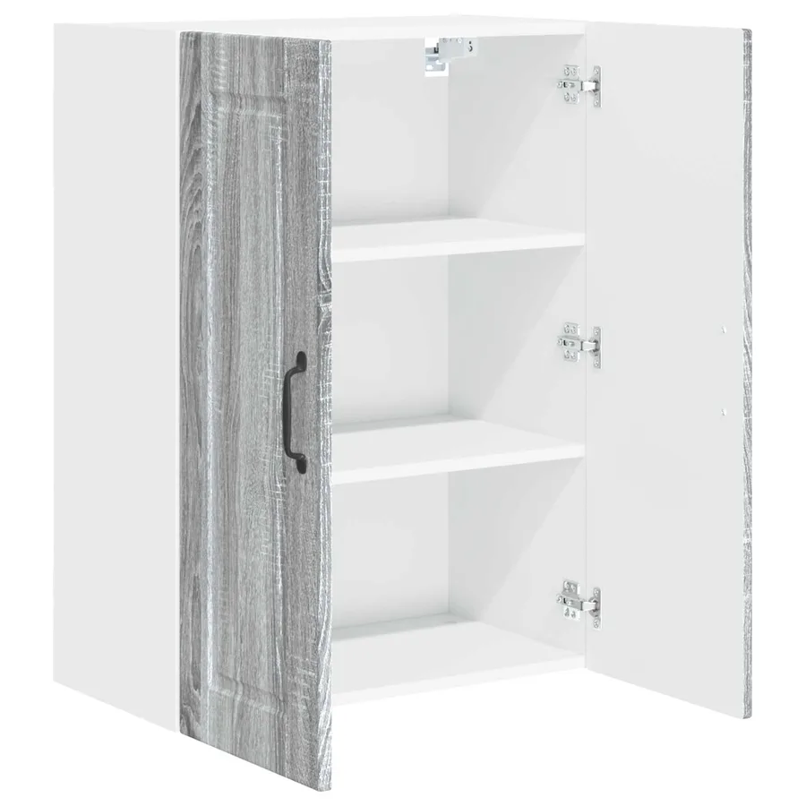 Meuble mural PORTO Gris Sonoma 60 x 31 x 80 cm - 5