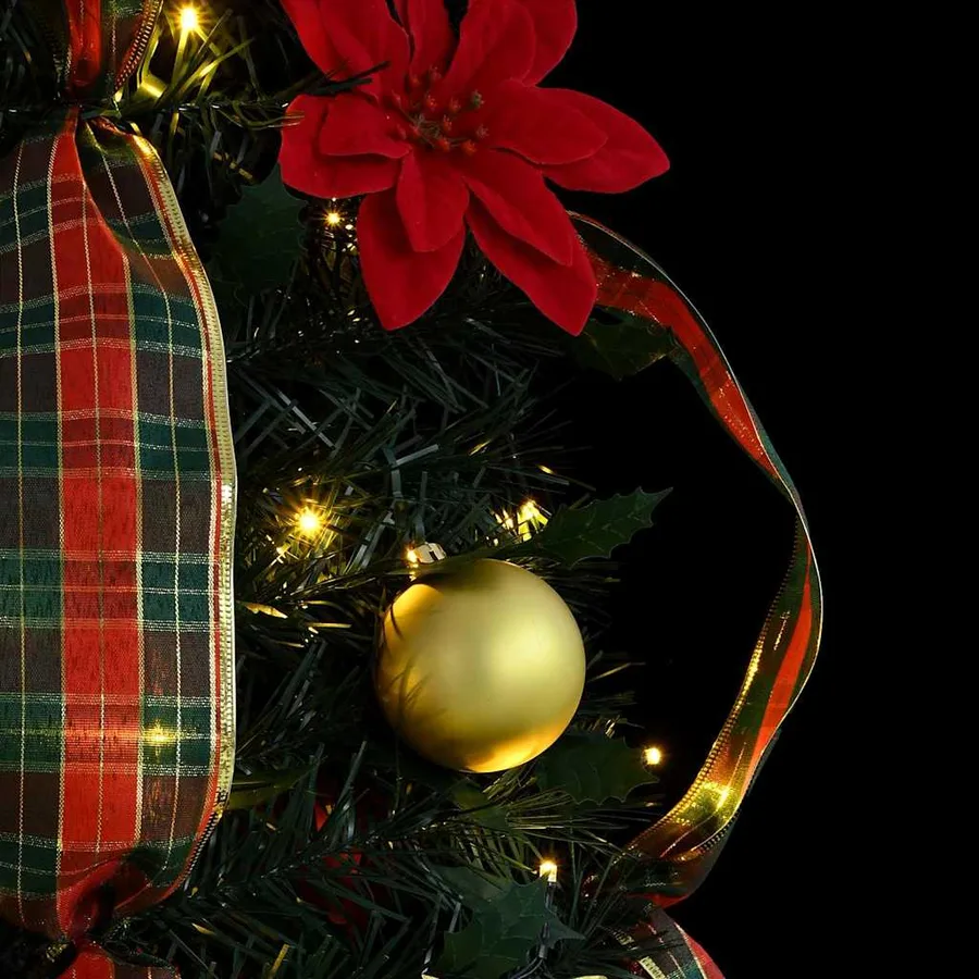 Sapin de Noël artificiel avec 150 LED Vert 185 cm PVC - 7