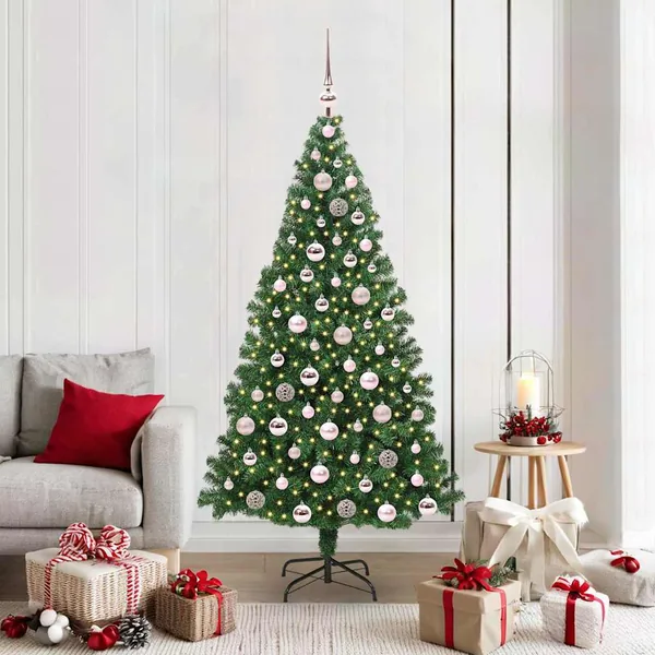 Sapin de Noël artificiel Vert 180 cm PVC, Acier et Plastique