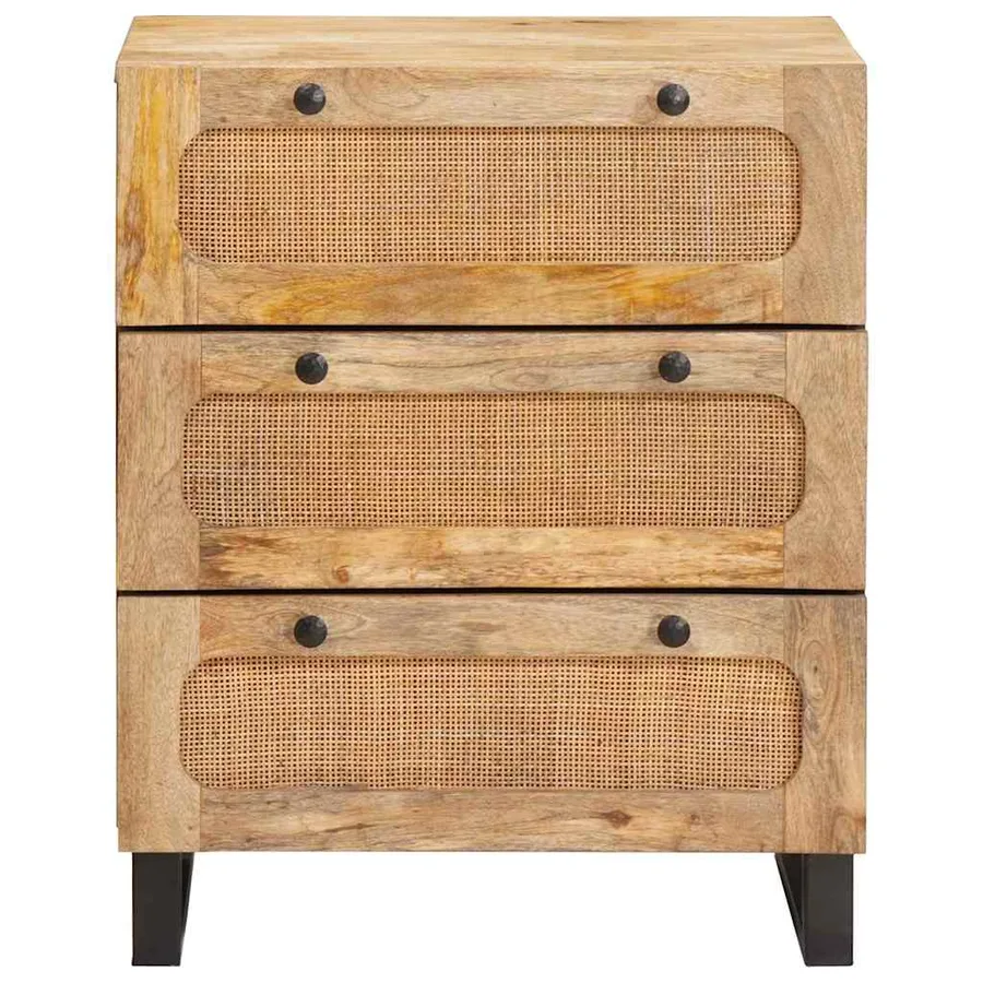Buffet Marron 60 x 33 x 75 cm Bois de mangue massif - 3