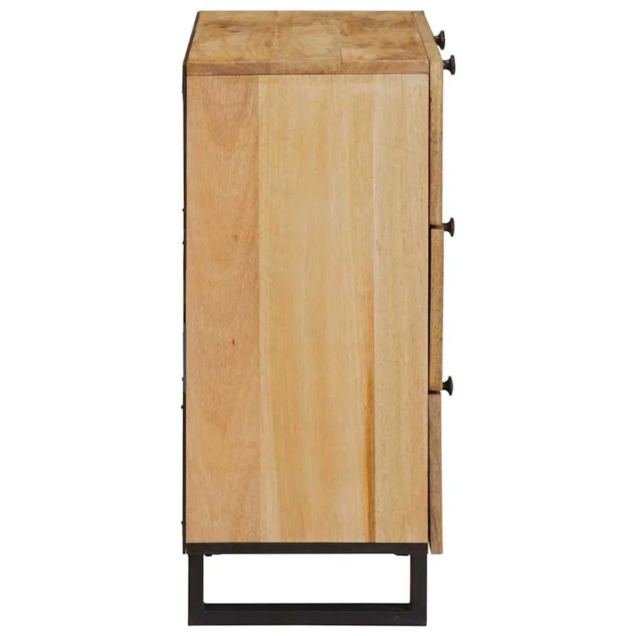 Buffet Marron 60 x 33 x 75 cm Bois de mangue massif - 4