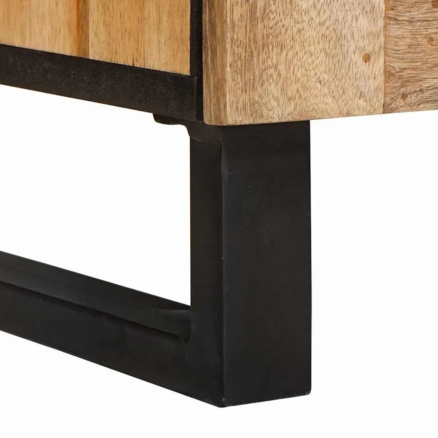 Buffet Marron 60 x 33 x 75 cm Bois de mangue massif - 7