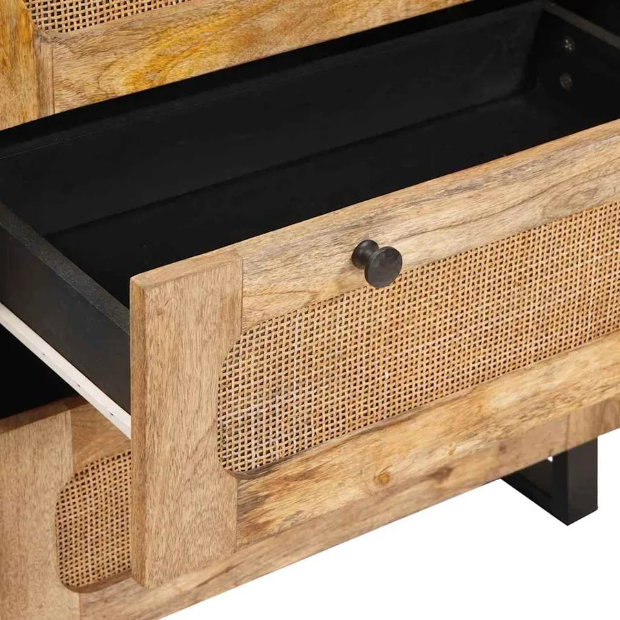 Buffet Marron 60 x 33 x 75 cm Bois de mangue massif - 8