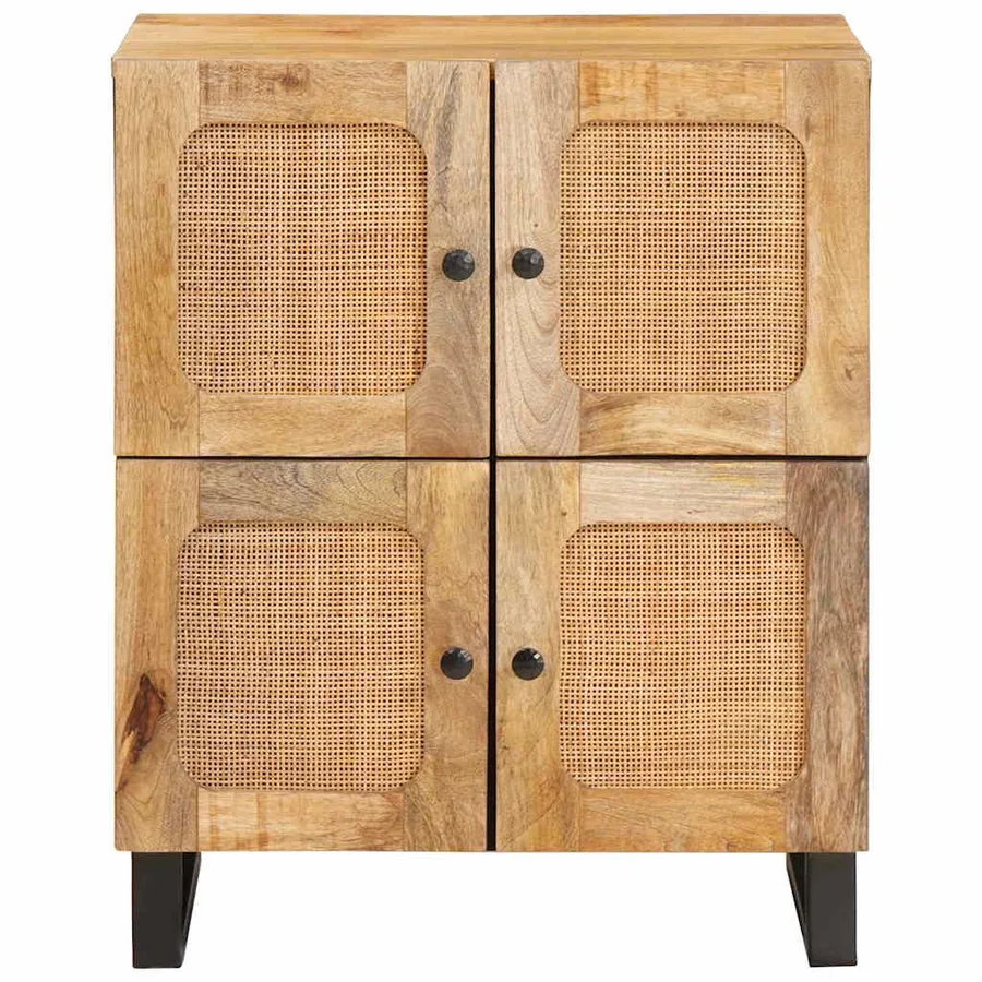 Buffet avec porte Marron 60 x 33 x 75 cm Bois de mangue massif - 3