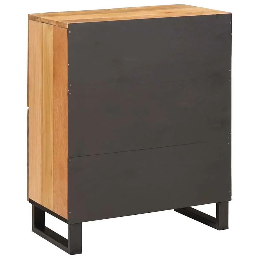 Buffet avec porte Marron 60 x 33 x 75 cm Bois de mangue massif - 5