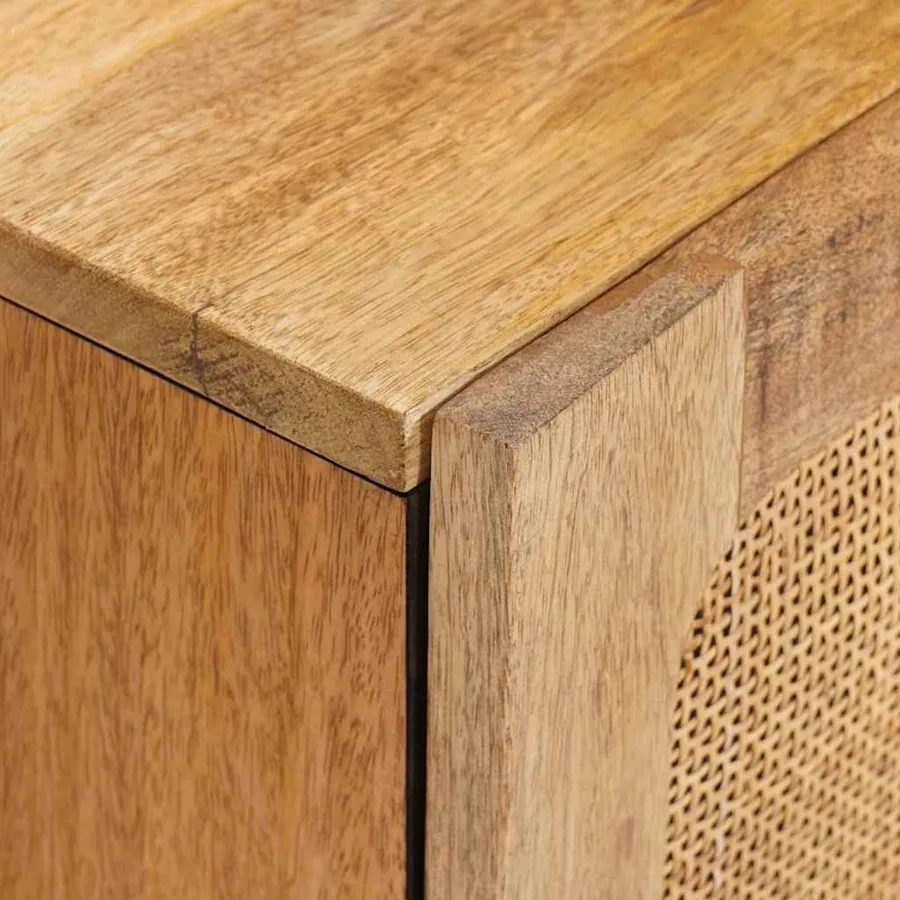 Buffet avec porte Marron 60 x 33 x 75 cm Bois de mangue massif - 6
