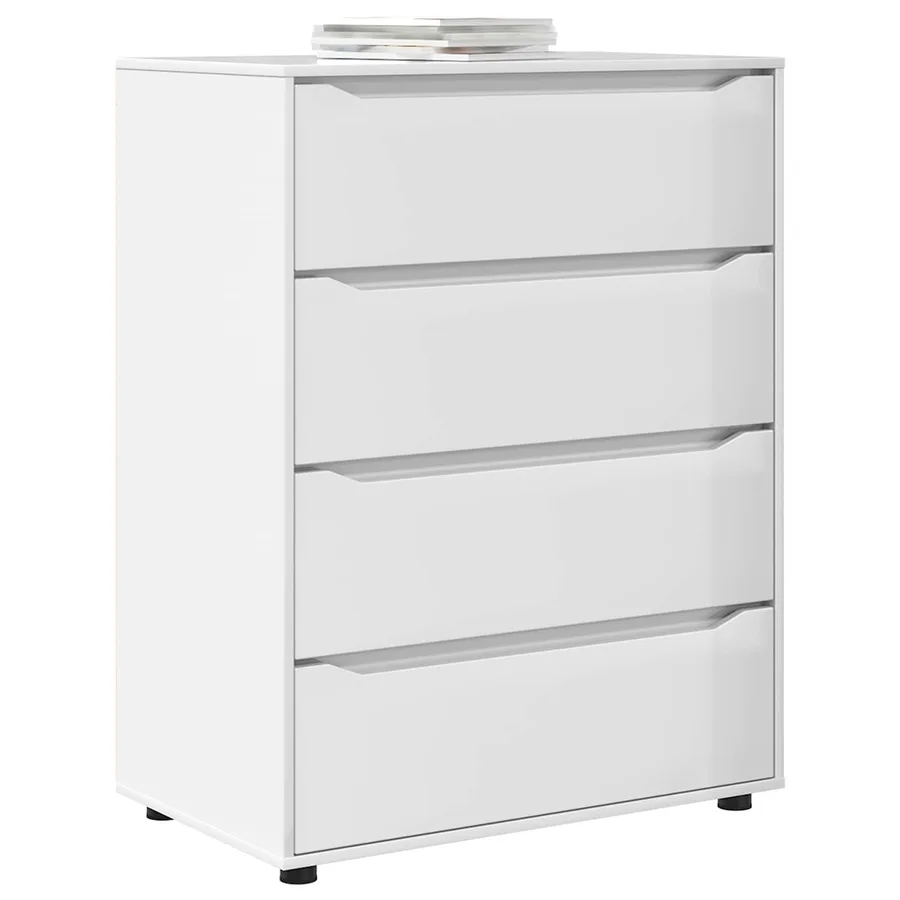 Armoires de rangement Blanc brillant 80 x 48 x 105 cm - 3