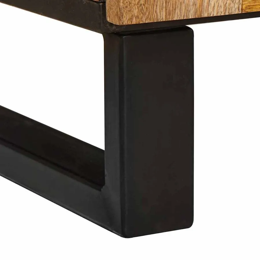 Cabinet de chevet Naturel 50 x 33 x 62 cm Bois de mangue massif - 8
