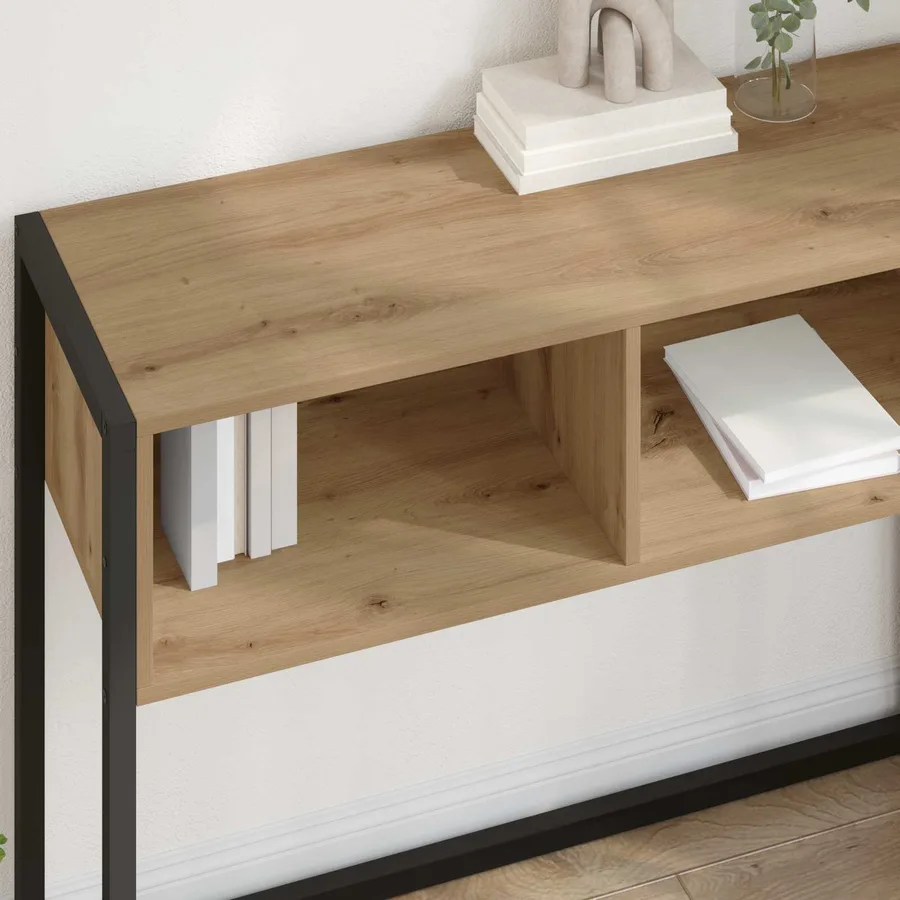 Table d'appoint Chêne artisan 100 x 36 x 75 cm - 4