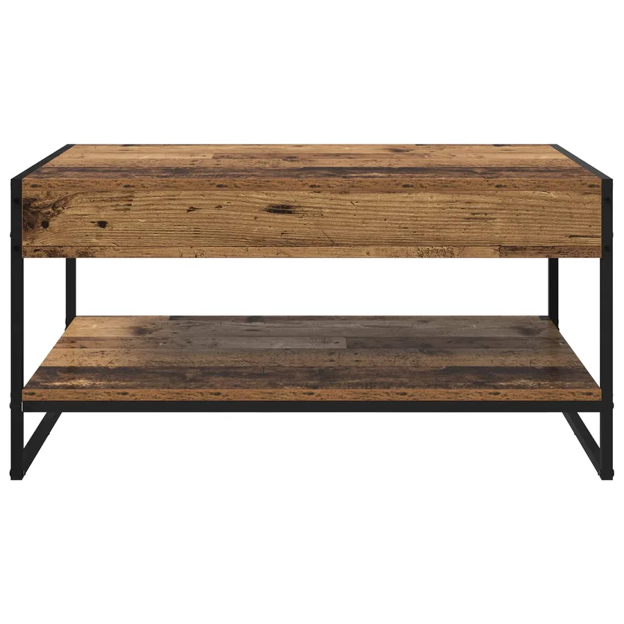Table basse Bois Ancien 80 x 50 x 40 cm Bois d'ingénierie - 5