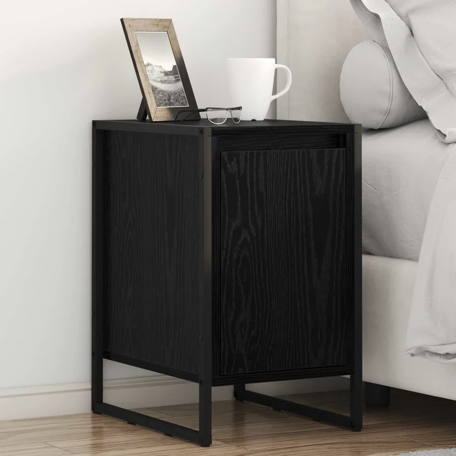 Table de chevet 2 pcs Chêne noir 39,5 x 30 x 50 cm