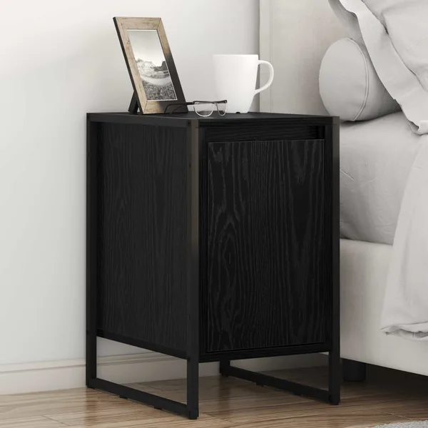 Table de chevet 2 pcs Chêne noir 39,5 x 30 x 50 cm