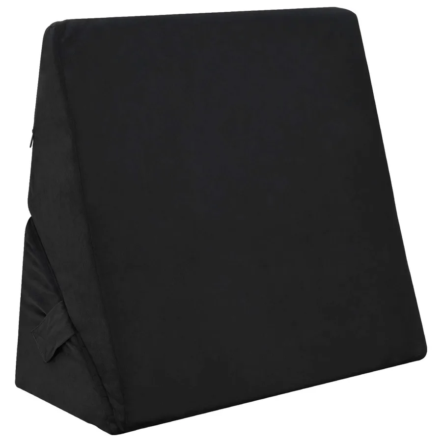 Coussin en coin Noir 55 x 55 x 26 cm Mousse à mémoire de forme - 3