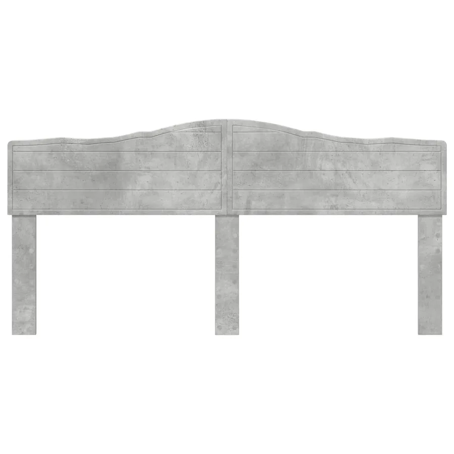Tête de lit Gris béton Bois d'ingénierie - 4