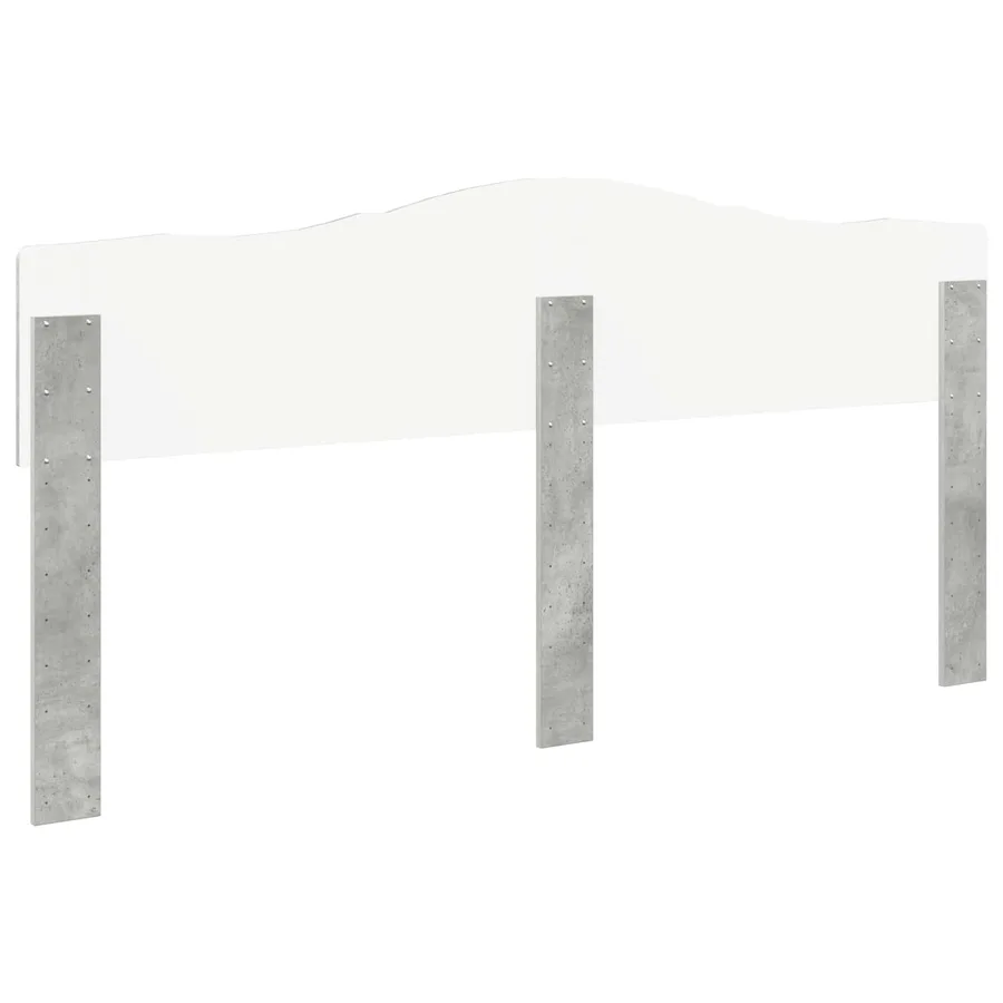 Tête de lit Gris béton Bois d'ingénierie - 6