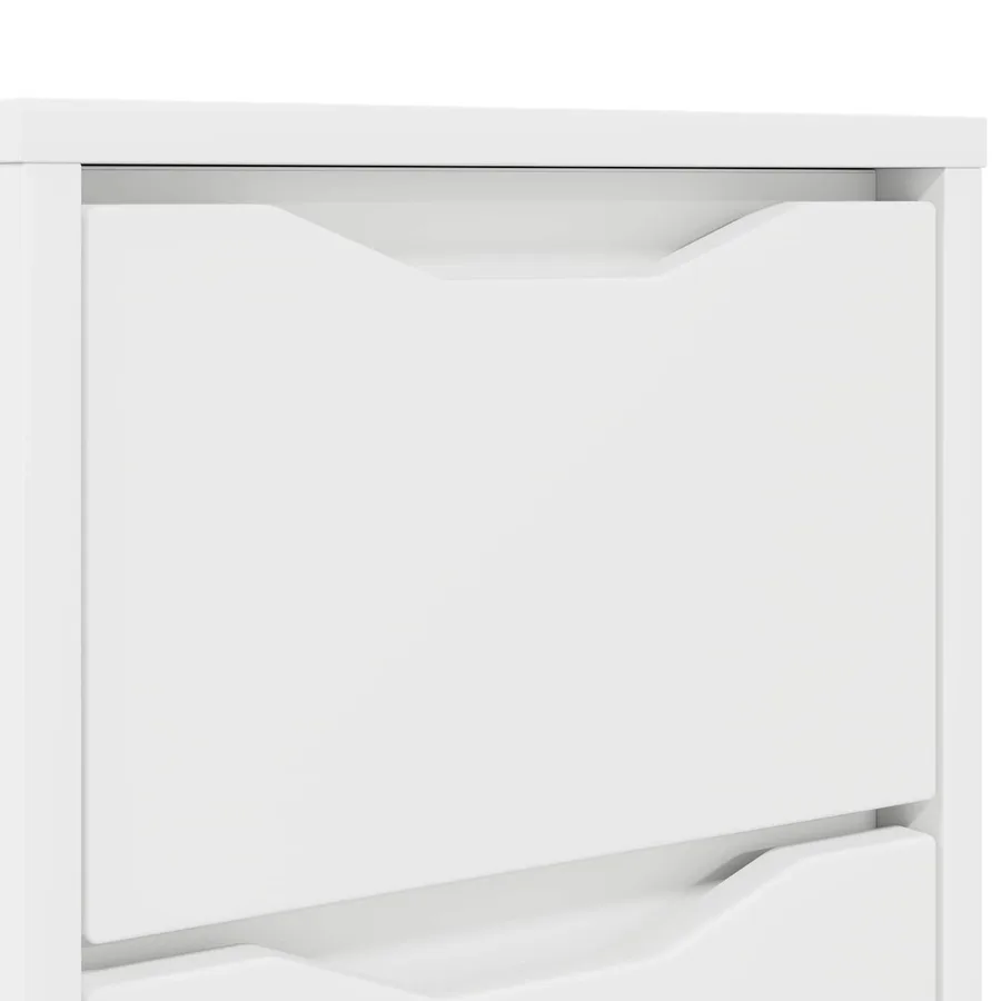 Table de chevet Blanc 30,5 x 30 x 43 cm Bois d'ingénierie - 8