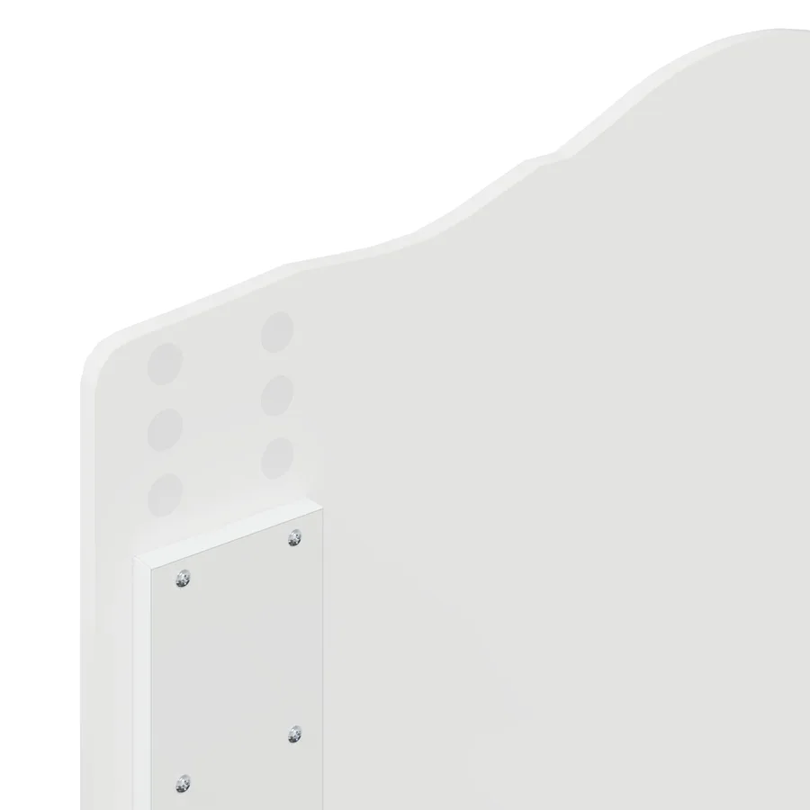 Cadre de lit Blanc 75 x 190 cm Bois de pin massif - 11
