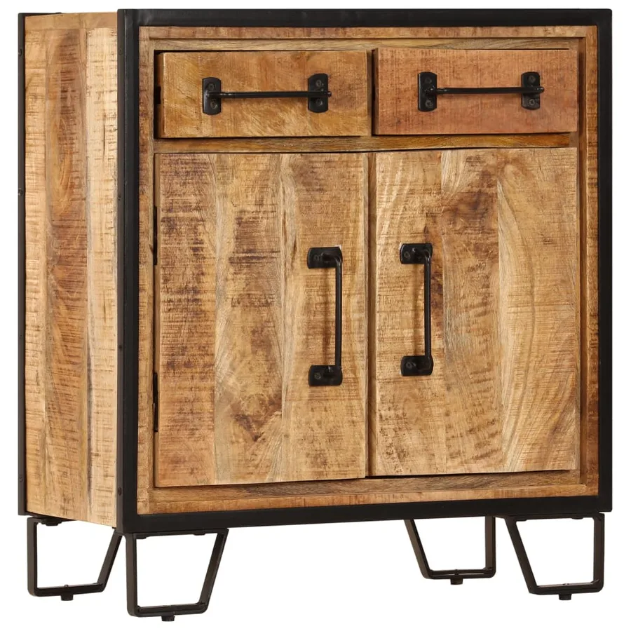 Buffet 65x30x70 cm Bois de manguier massif - 10