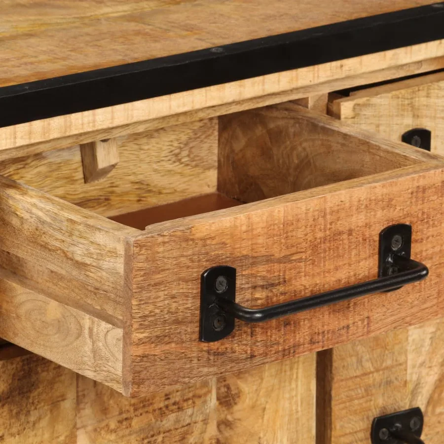 Buffet 65x30x70 cm Bois de manguier massif - 7