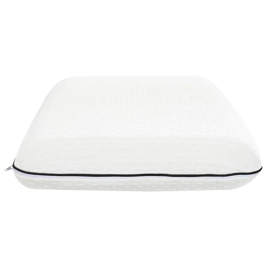 Coussin de sommeil Uni Blanc 30 x 50 x 9 cm Mousse de Gel - 5