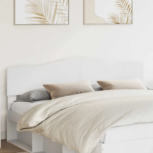 Tête de lit Blanc Bois d'ingénierie
