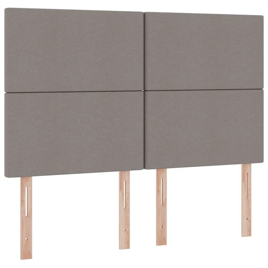Lit de rangement LED avec matelas Taupe 140 x 200 cm Tissu - 8