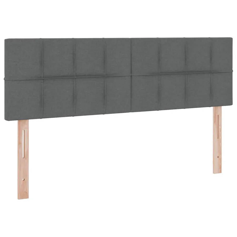 Lit avec rangement et matelas Gris foncé 140 x 200 cm - 9