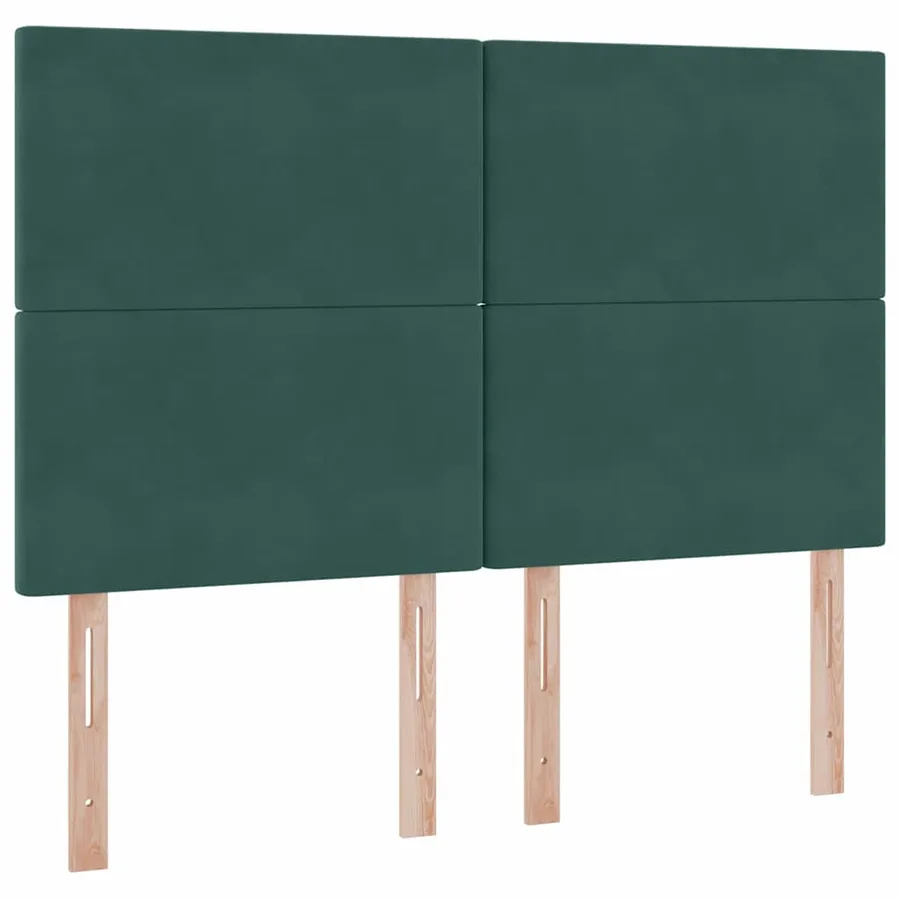 Lit de rangement LED avec matelas Vert foncé 140 x 200 cm - 8