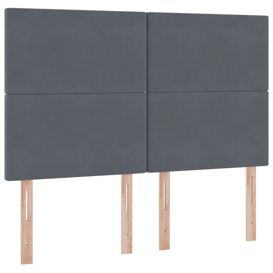 Lit de rangement LED avec matelas Gris foncé 140 x 200 cm - 10