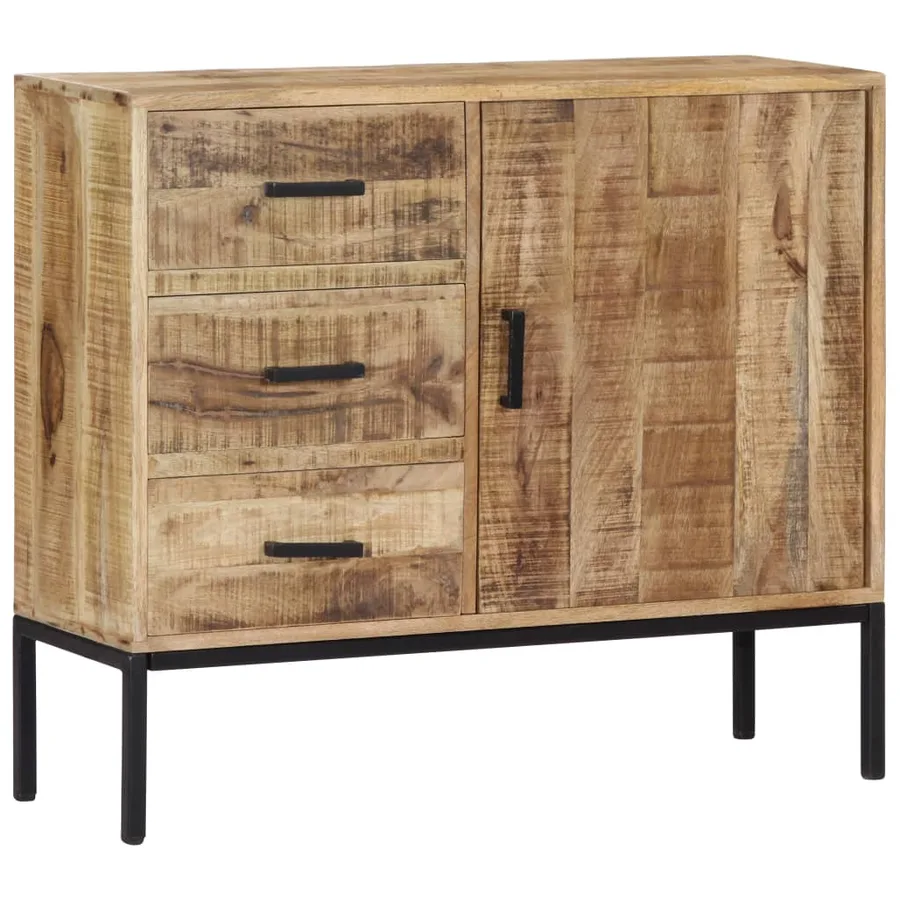 Buffet 88x30x71 cm Bois de manguier massif - 14