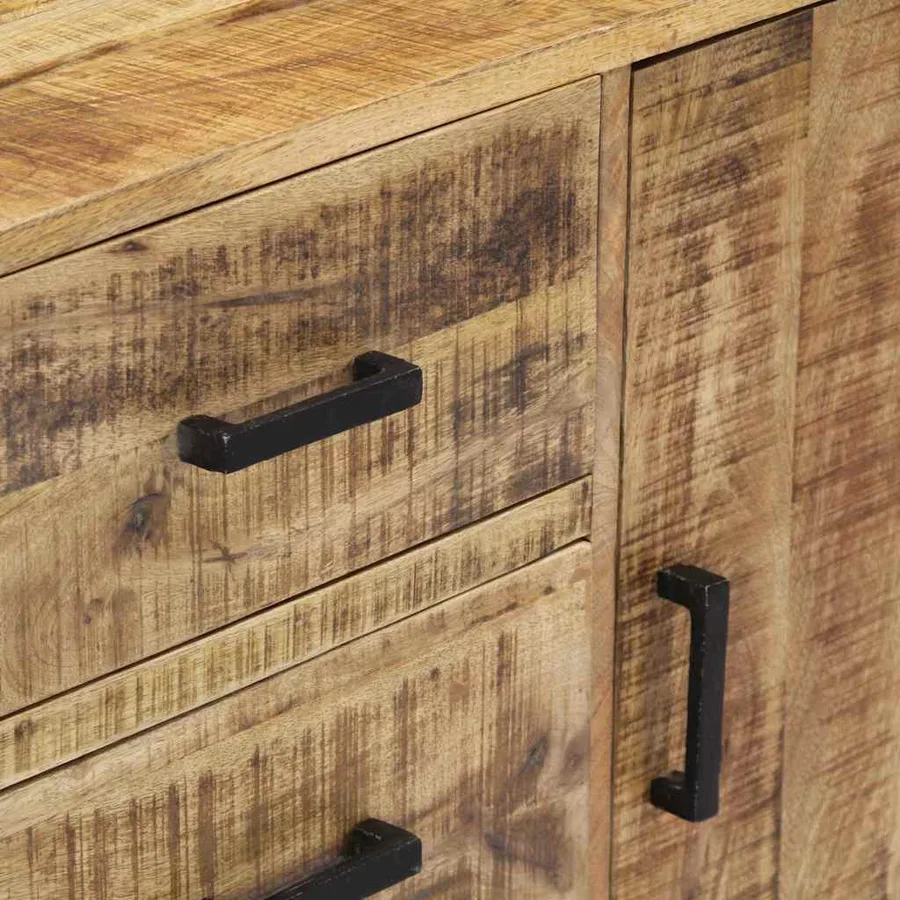 Buffet 88x30x71 cm Bois de manguier massif - 7