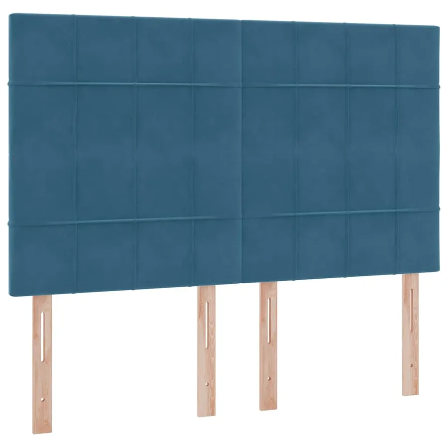 Lit de rangement LED avec matelas Bleu foncé 140 x 200 cm - 10
