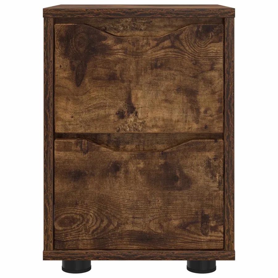 Table de chevet Chêne fumé 30,5 x 30 x 43 cm Bois d'ingénierie - 6