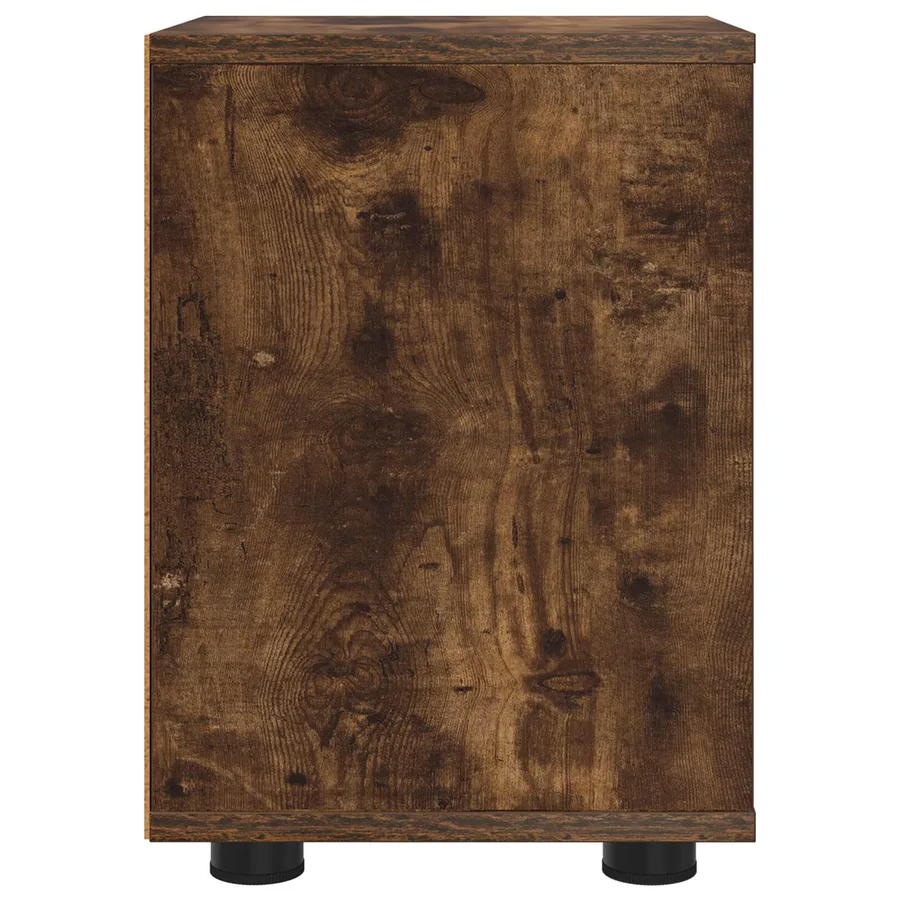 Table de chevet Chêne fumé 30,5 x 30 x 43 cm Bois d'ingénierie - 7