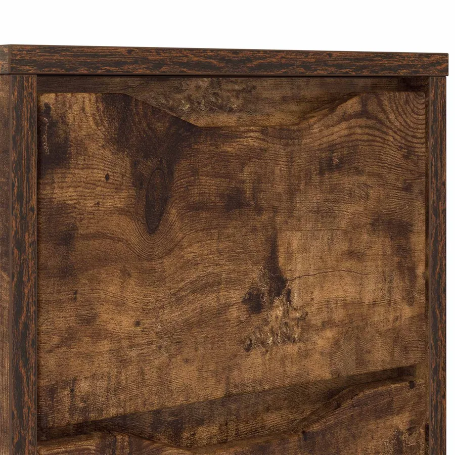 Table de chevet Chêne fumé 30,5 x 30 x 43 cm Bois d'ingénierie - 8