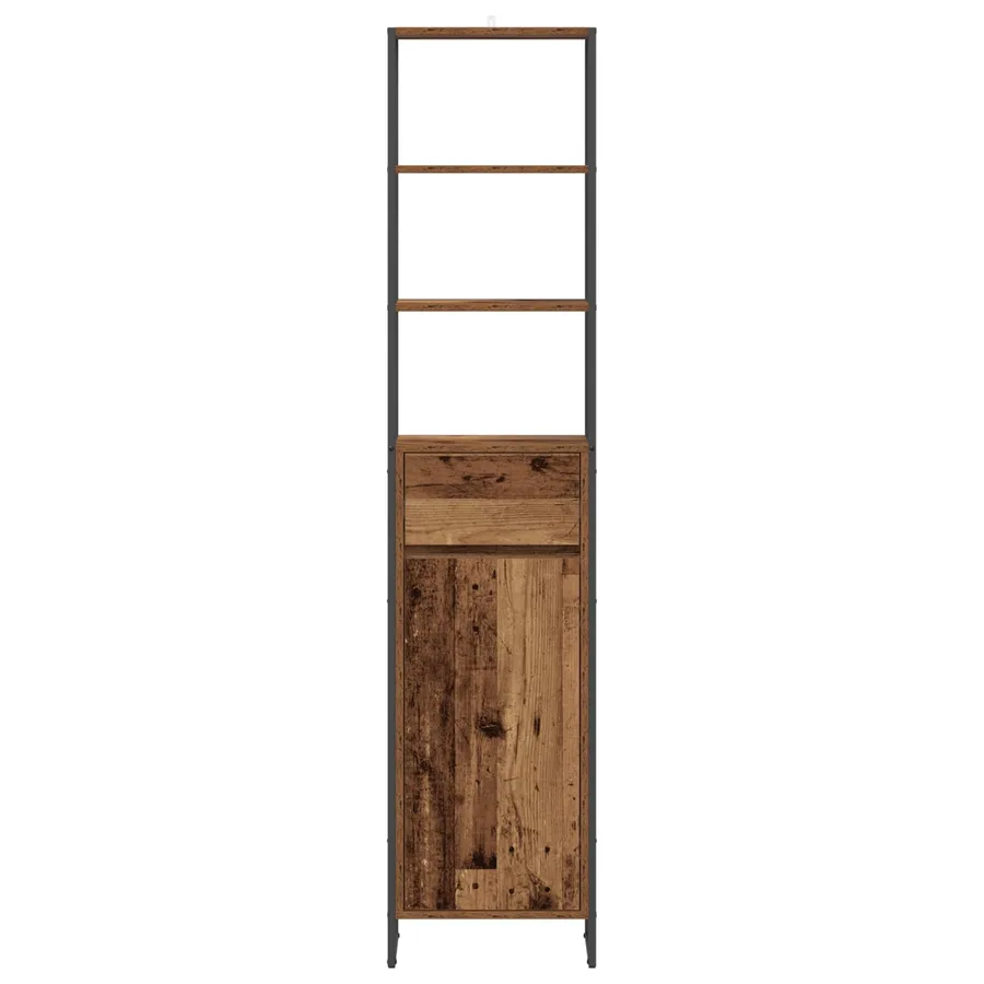 Cabinet de salle de bain Bois Ancien 40 x 30 x 180 cm - 5