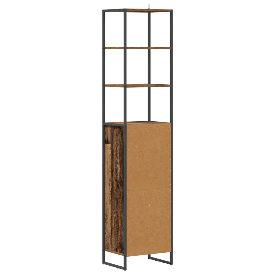 Cabinet de salle de bain Bois Ancien 40 x 30 x 180 cm - 7