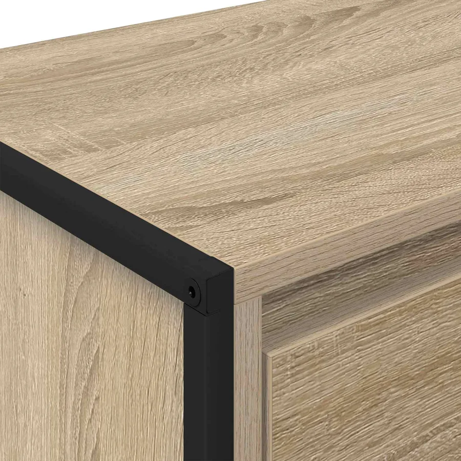Meuble TV Sonoma 100 x 36 x 49,5 cm Bois d'ingénierie - 9
