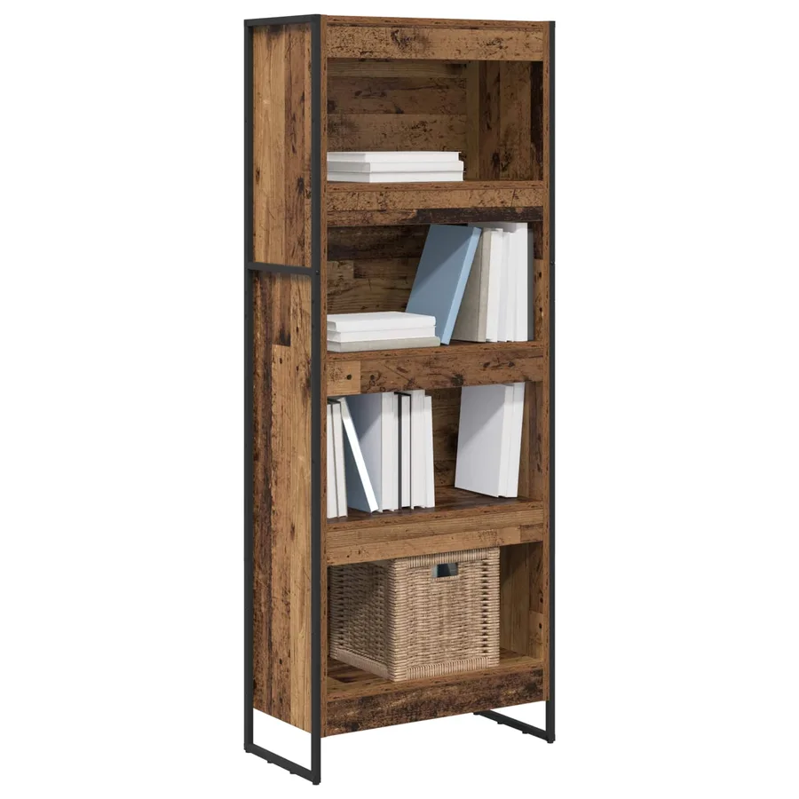 Bibliothèque Bois Ancien 60 x 30 x 155 cm Bois d'ingénierie - 3