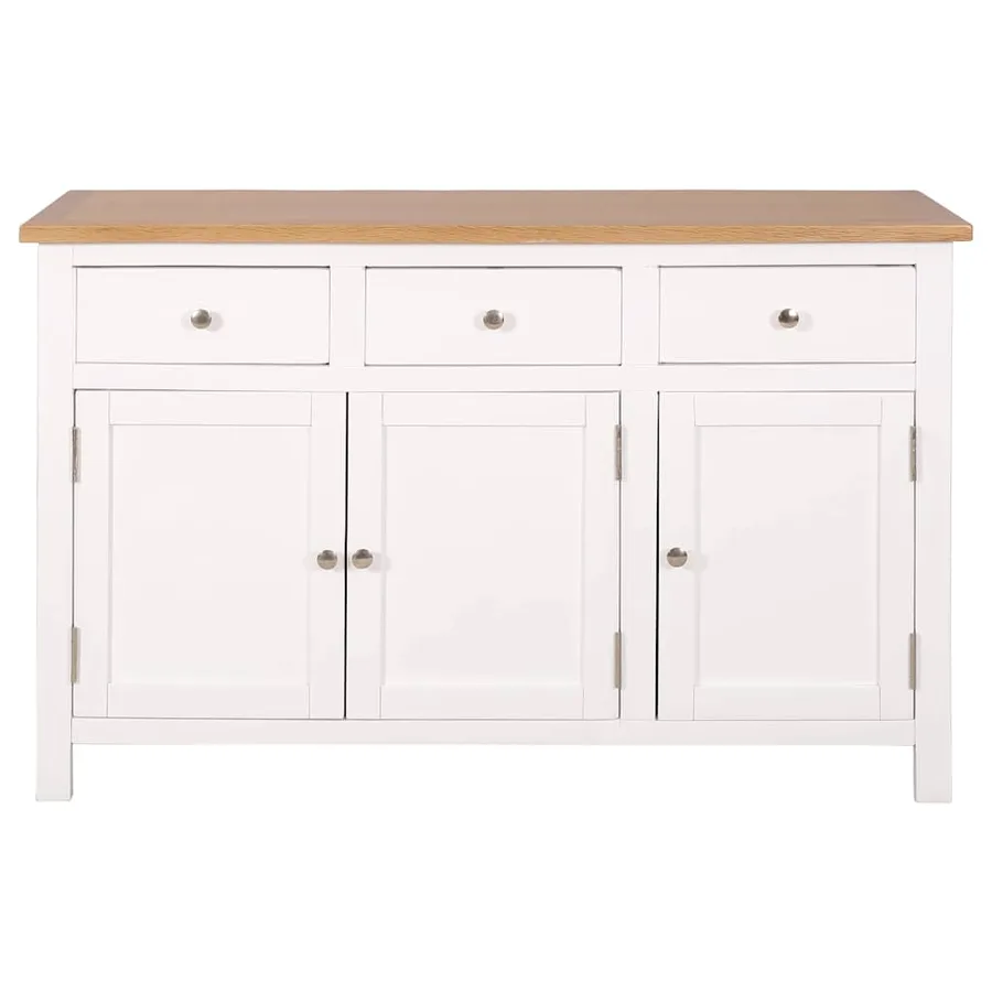 Buffet 110x33,5x70 cm Bois de chêne massif - 3
