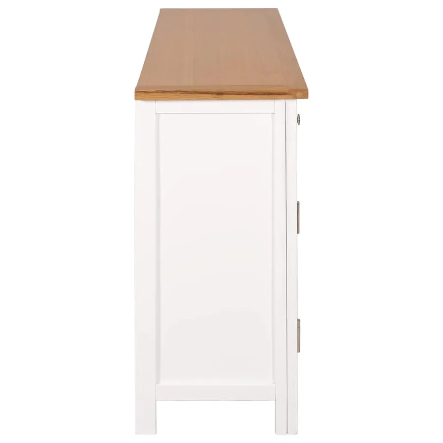 Buffet 110x33,5x70 cm Bois de chêne massif - 4