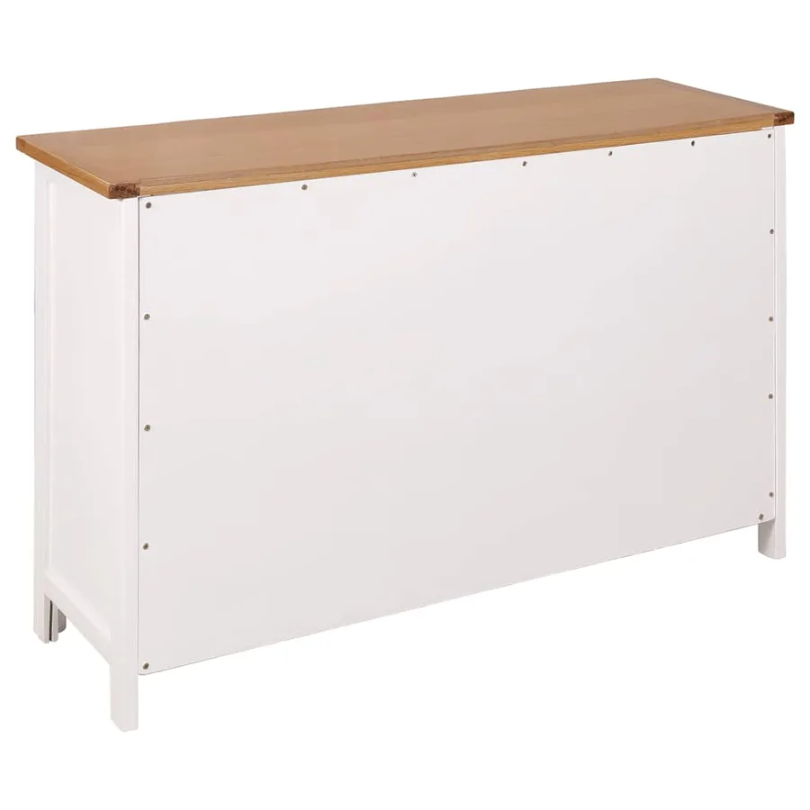 Buffet 110x33,5x70 cm Bois de chêne massif - 5