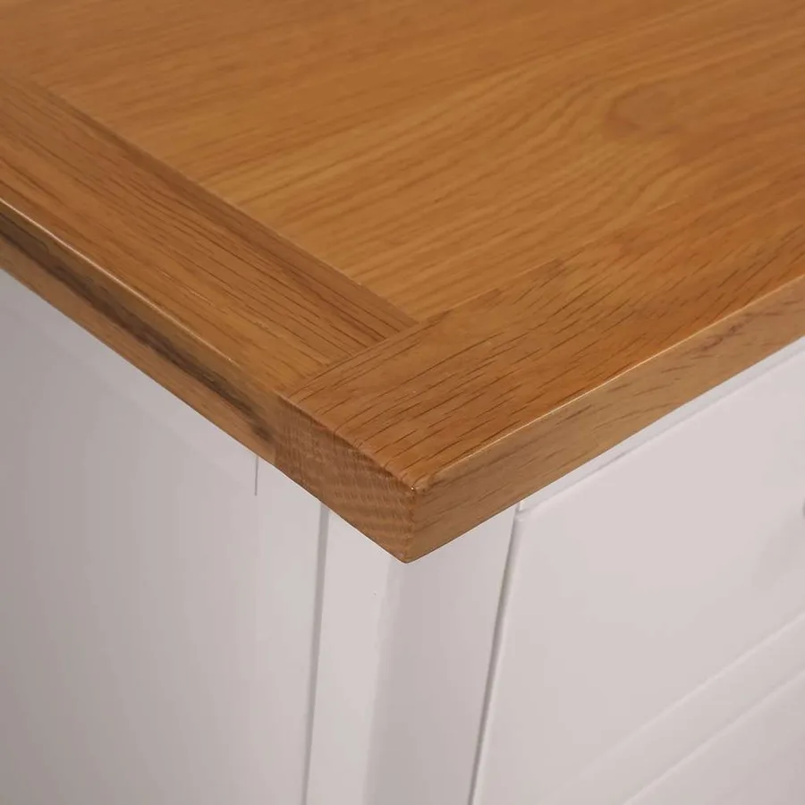 Buffet 110x33,5x70 cm Bois de chêne massif - 7