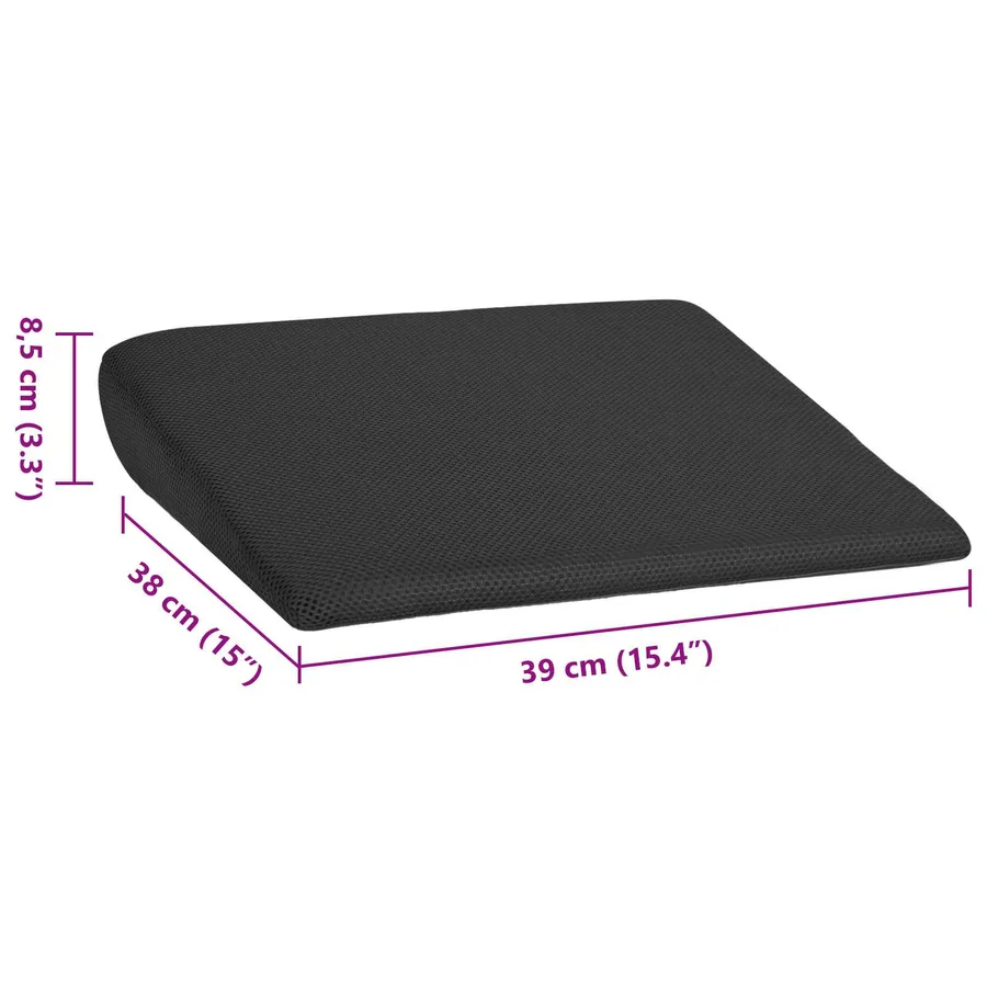 Coussin d’assise Noir 39 x 38 x 8,5 cm Mousse PU - 8
