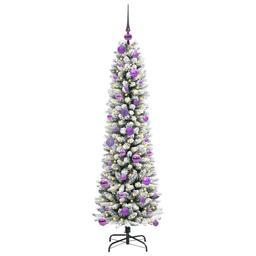 Sapin de Noël artificiel Blanc 150 cm PVC, métal et plastique - 3