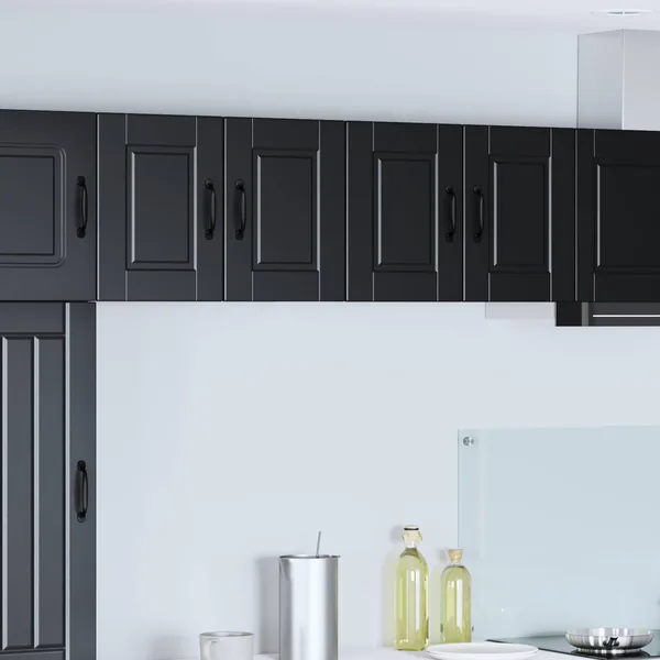 Meuble mural PORTO 2 pcs Noir 60 x 31 x 40 cm Bois d'ingénierie