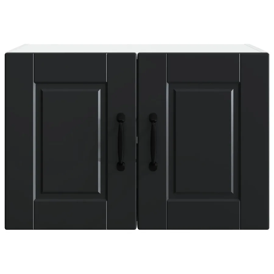 Meuble mural PORTO 2 pcs Noir 60 x 31 x 40 cm Bois d'ingénierie - 7