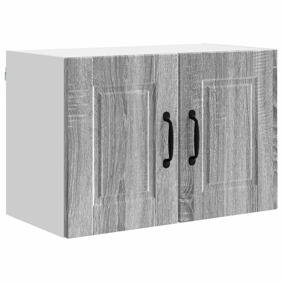 Meuble mural PORTO Gris Sonoma 60 x 31 x 40 cm - 2