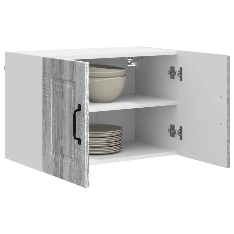 Meuble mural PORTO Gris Sonoma 60 x 31 x 40 cm - 3